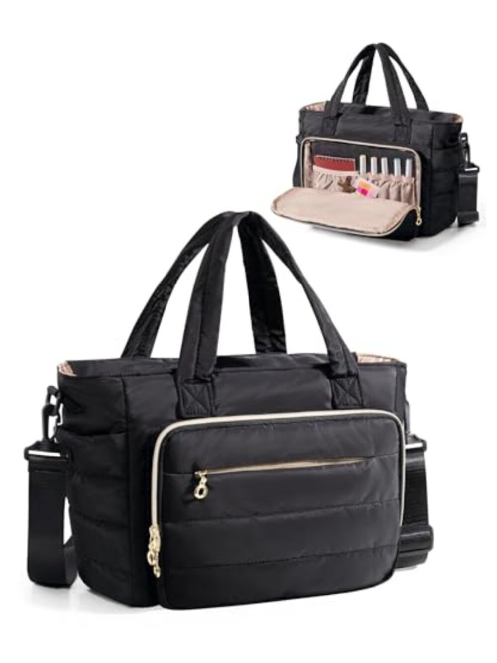 Puffy Bible Cover Case Tote Bag with Shoulder Strap
